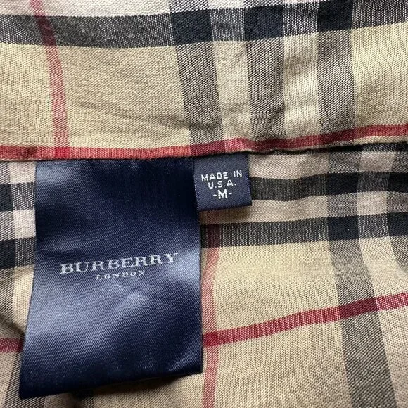 Burberry Nova Check Lined Bomber Jacket – Black Medium 8.5/10 Condition - Picture 11 of 12